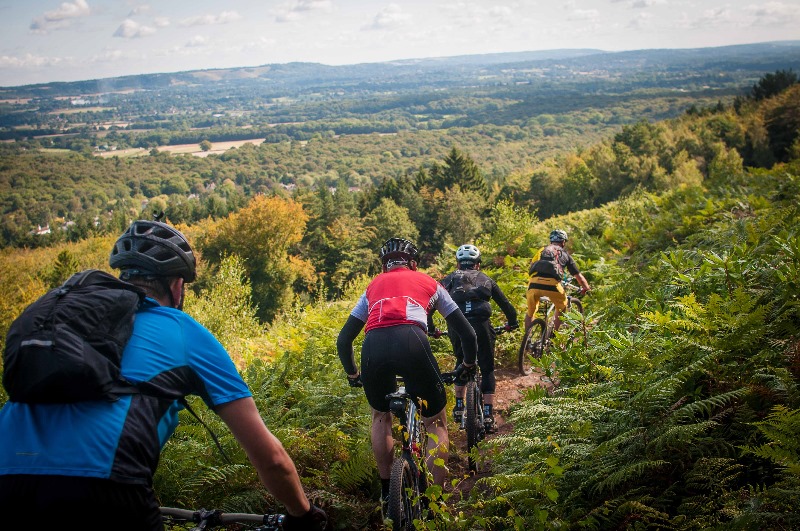 mountain bike guiding in the Surrey Hills